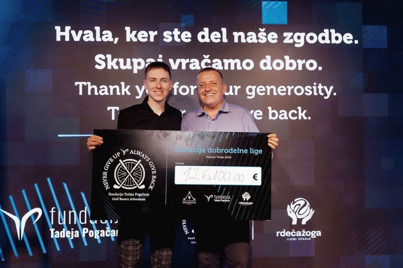 Končana prva sezona dobrodelne golf lige Never give up, always give back
